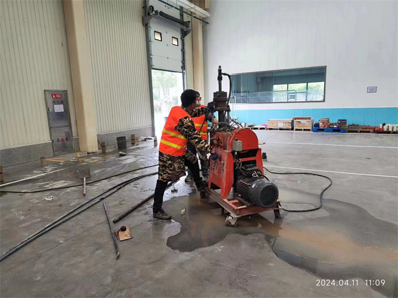 保亭厂房地面下沉塌陷注浆加固施工